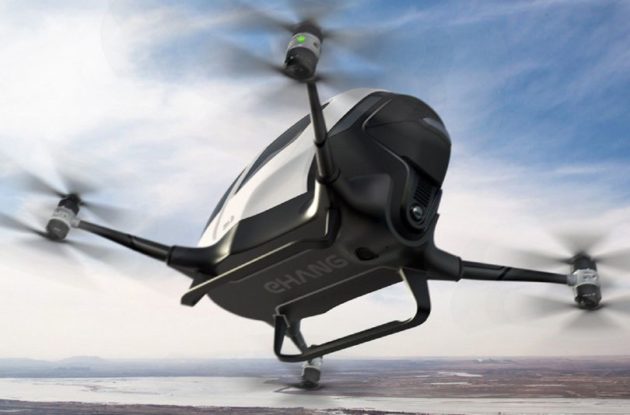 Iniziano i test per EHang 184, il drone-taxi