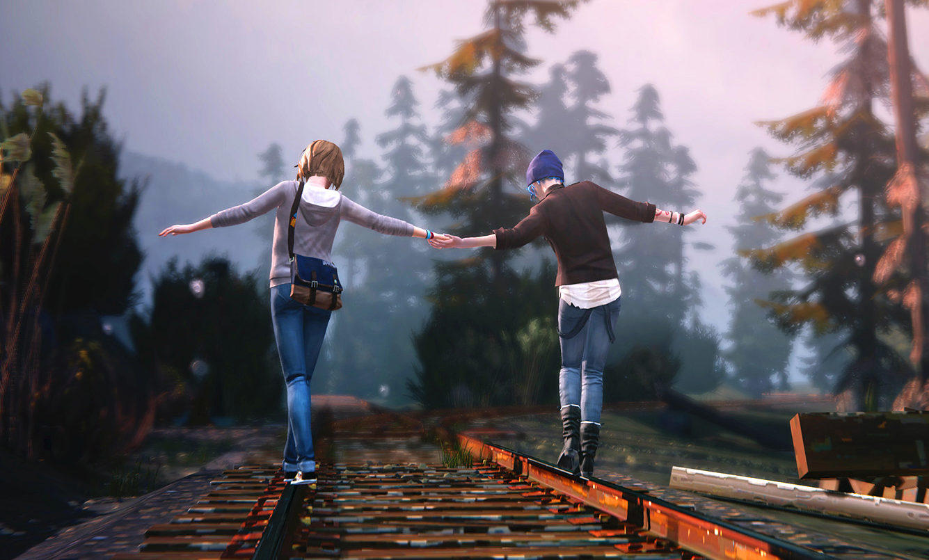 Life. Life is Strange. Хлоя и Макс в Lis 2. Макс и Хлоя на рельсах. Фэндом: Life is Strange.