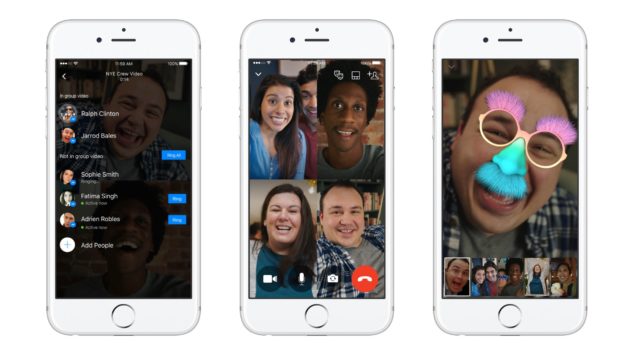 Facebook Messenger: disponibili le videochiamate di gruppo