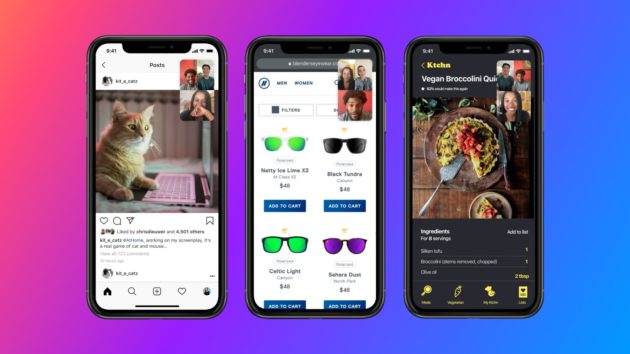 Facebook Messenger, condivisione dello schermo in videochiamata